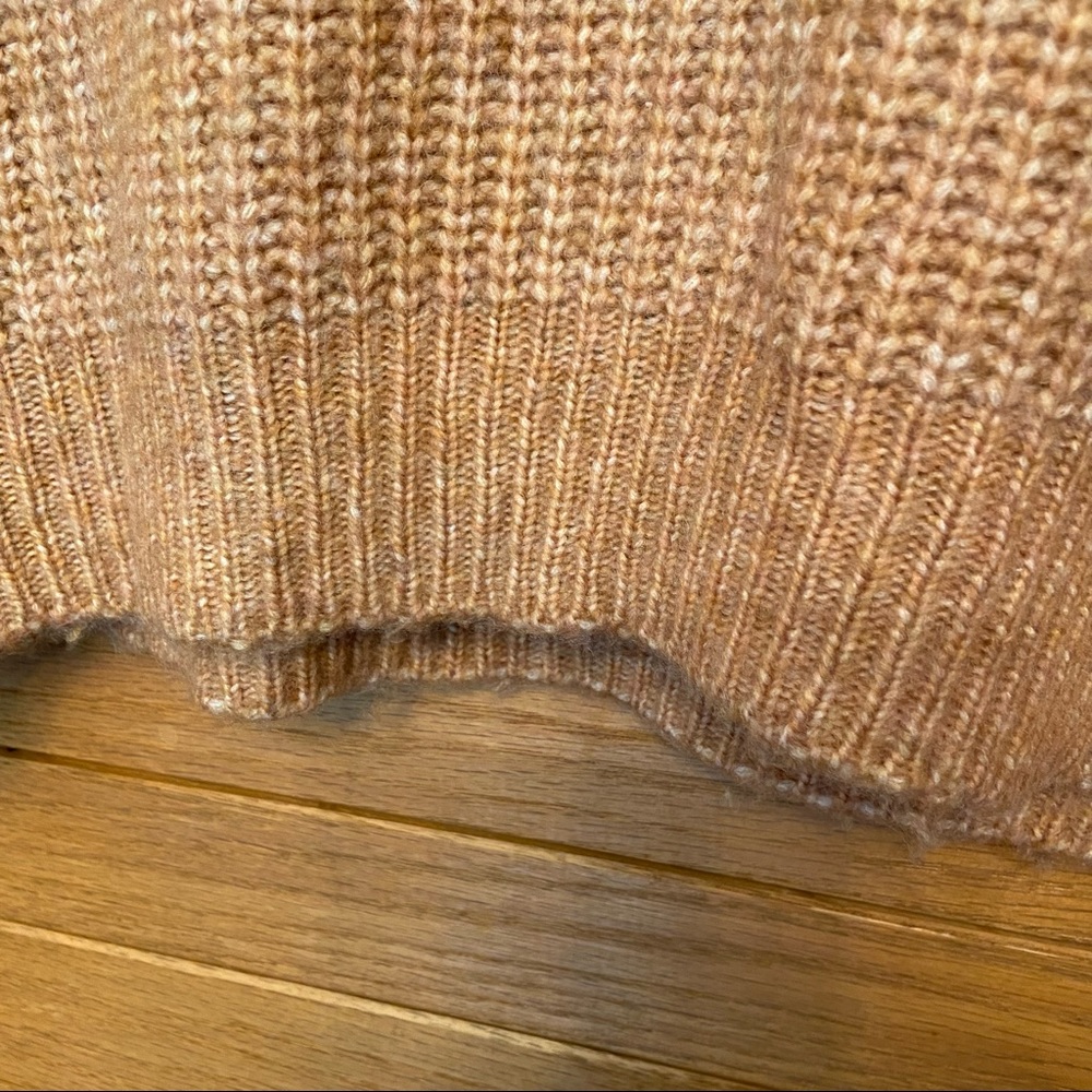 Aerie orange peach wool blend sweater - Picture 2 of 5